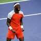 Frances Tiafoe celebrates after defeating Russia’s Andrey Rublev during their 2022 US Open Tennis tournament men’s singles quarter-final match at the USTA Billie Jean King National Tennis Center in New York, on September 7, 2022. (Photo by KENA BETANCUR / AFP) (Photo by KENA BETANCUR/AFP via Getty Images)